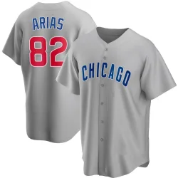 Chicago Cubs Michael Arias Gray Replica Men's Road Player Jersey