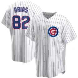 Chicago Cubs Michael Arias White Replica Men's Home Player Jersey