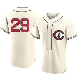 Chicago Cubs Michael Busch Cream Authentic Men's 2022 Field Of Dreams Player Jersey