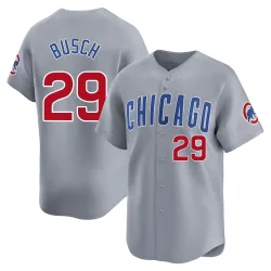 Chicago Cubs Michael Busch Gray Limited Men's Road Player Jersey