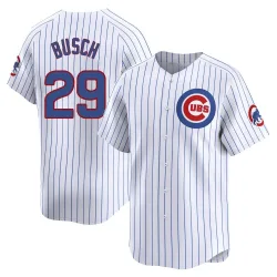 Chicago Cubs Michael Busch White Limited Men's Home Player Jersey