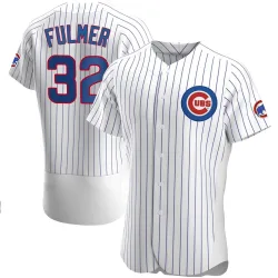 Chicago Cubs Michael Fulmer White Authentic Men's Home Player Jersey