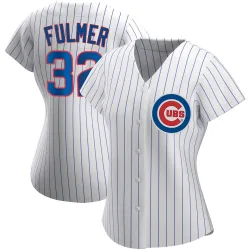 Chicago Cubs Michael Fulmer White Authentic Women's Home Player Jersey