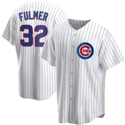 Chicago Cubs Michael Fulmer White Replica Men's Home Player Jersey