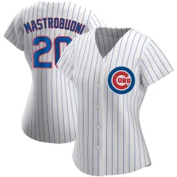 Chicago Cubs Miles Mastrobuoni White Authentic Women's Home Player Jersey