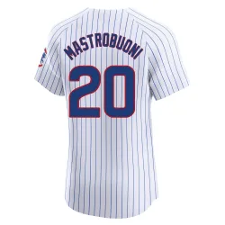 Chicago Cubs Miles Mastrobuoni White Elite Men's Home Player Jersey