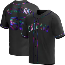 Chicago Cubs Munenori Kawasaki Black Holographic Replica Men's Alternate Player Jersey