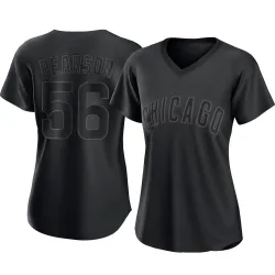 Chicago Cubs Nate Pearson Black Authentic Women's Pitch Fashion Player Jersey