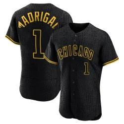 Chicago Cubs Nick Madrigal Black Authentic Men's Snake Skin City Player Jersey