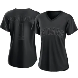 Chicago Cubs Nick Madrigal Black Authentic Women's Pitch Fashion Player Jersey