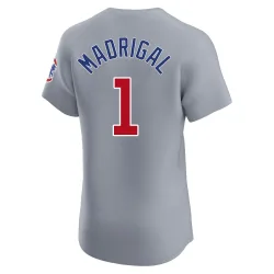 Chicago Cubs Nick Madrigal Gray Elite Men's Road Player Jersey