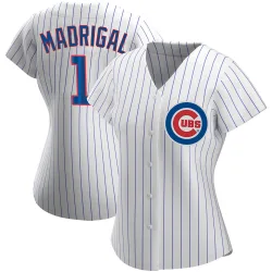 Chicago Cubs Nick Madrigal White Authentic Women's Home Player Jersey