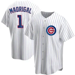 Chicago Cubs Nick Madrigal White Replica Men's Home Player Jersey