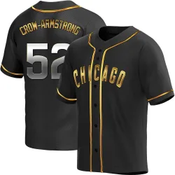 Chicago Cubs Pete Crow-Armstrong Black Golden Replica Men's Alternate Player Jersey