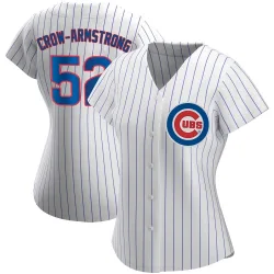 Chicago Cubs Pete Crow-Armstrong White Authentic Women's Home Player Jersey