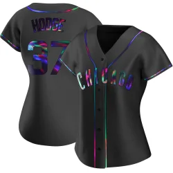 Chicago Cubs Porter Hodge Black Holographic Replica Women's Alternate Player Jersey