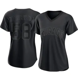 Chicago Cubs Rob Zastryzny Black Authentic Women's Pitch Fashion Player Jersey