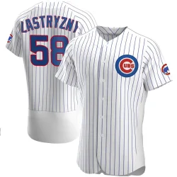 Chicago Cubs Rob Zastryzny White Authentic Men's Home Player Jersey