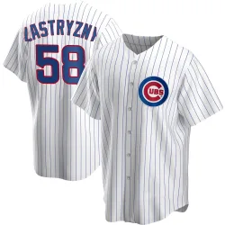 Chicago Cubs Rob Zastryzny White Replica Men's Home Player Jersey