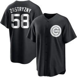 Chicago Cubs Rob Zastryzny White Replica Youth Black/ Player Jersey