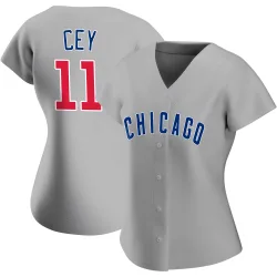 Chicago Cubs Ron Cey Gray Authentic Women's Road Player Jersey