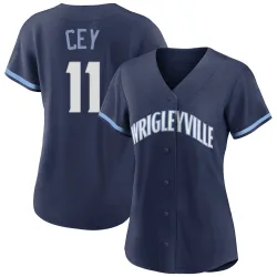 Chicago Cubs Ron Cey Navy Authentic Women's 2021 City Connect Player Jersey