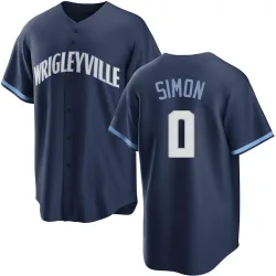 Chicago Cubs Ronny Oliver Simon Navy Replica Men's 2021 City Connect Player Jersey