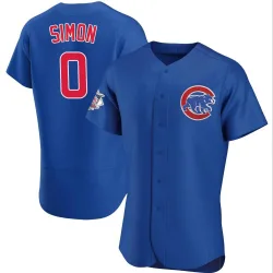 Chicago Cubs Ronny Oliver Simon Olive Authentic Men's Royal Alternate Player Jersey