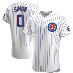 Chicago Cubs Ronny Oliver Simon White Authentic Men's Home Player Jersey