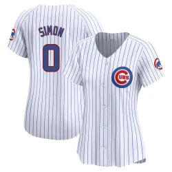 Chicago Cubs Ronny Oliver Simon White Limited Women's Home Player Jersey