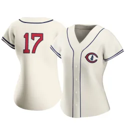 Chicago Cubs Vidal Brujan Cream Authentic Women's 2022 Field Of Dreams Player Jersey