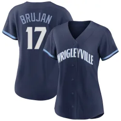 Chicago Cubs Vidal Brujan Navy Authentic Women's 2021 City Connect Player Jersey